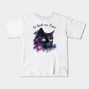 Witch's Black Cat Kids T-Shirt